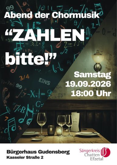 Plakat Abend der Chormusik am 19.09.2026